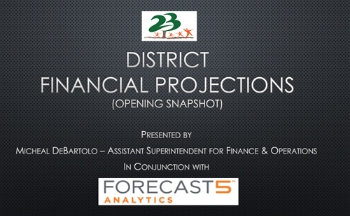 5 Year Financial Projections Presentation January 2019.