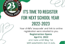 2022-2023 Registration is Open