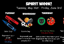 Show Your School Spirit for the Last Week of 2021-2022 School Year