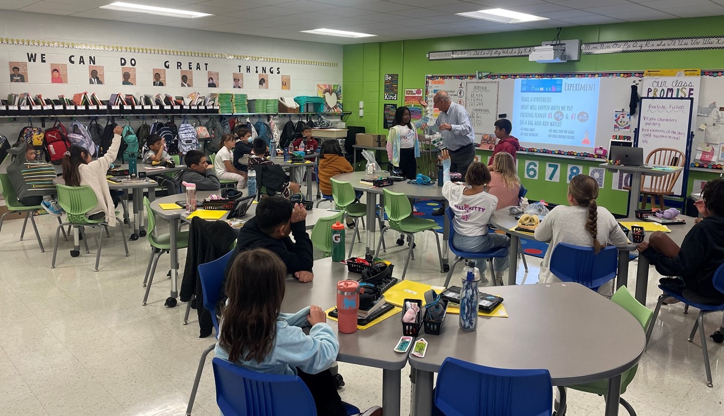4th grade classes got a visit from Cook County Farm Bureau to teach Agriculture in the Classroom