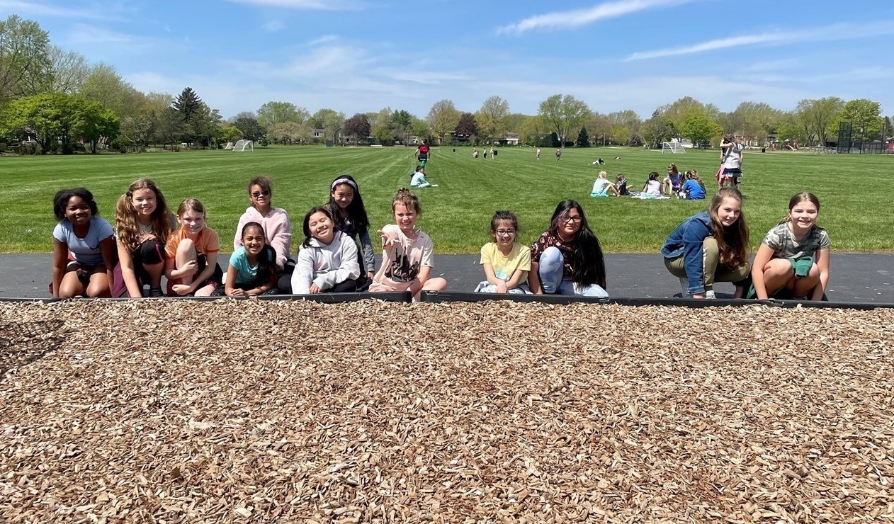 Students at recess enjoying the nice weather!